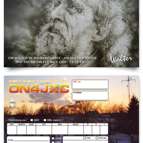 ON5UR QSL Printing, QSL kaarten drukken, QSL cards, QSL Print Service, QSL Printing, full colour QSL cards