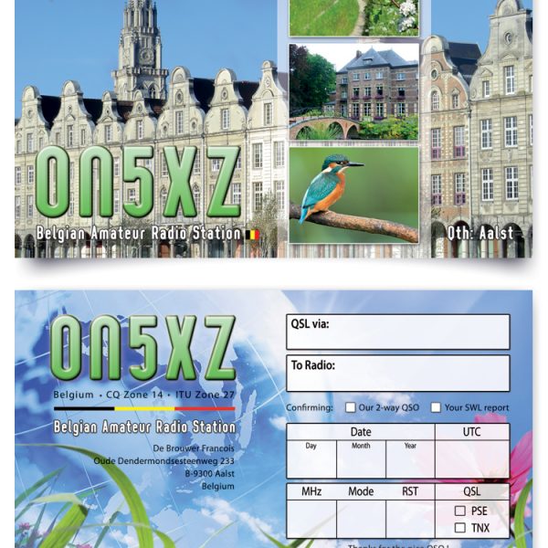 ON5UR QSL Printing, QSL kaarten drukken, QSL cards, QSL Print Service, QSL Printing, full colour QSL cards