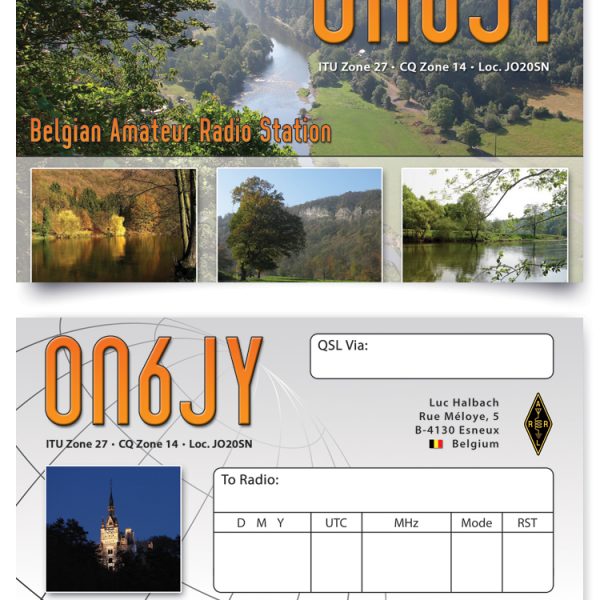 ON5UR QSL Printing, QSL kaarten drukken, QSL cards, QSL Print Service, QSL Printing, full colour QSL cards